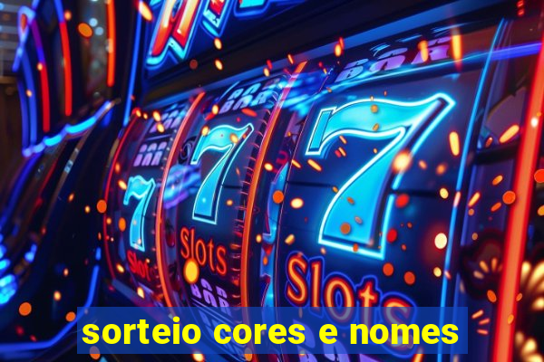 sorteio cores e nomes